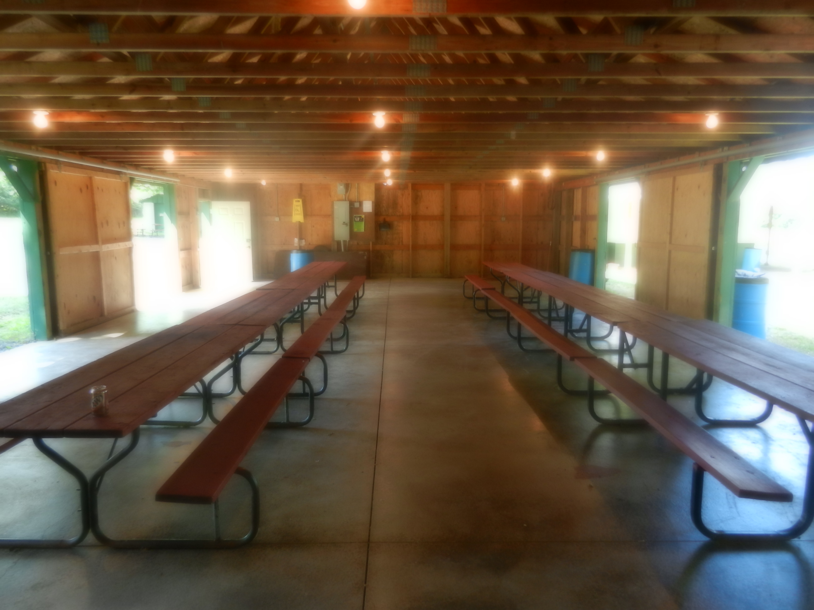 The Interior of our fully enclosed pavilion 